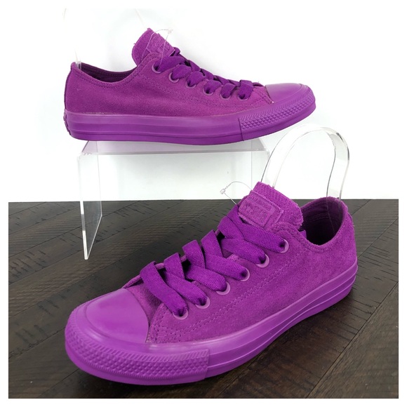 purple suede converse